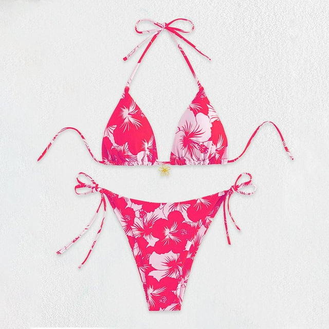 Karight Bikini Confortable Mode Maillot de Bain Femme Couleur Unie Bikinis