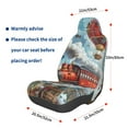 thumbnail image 3 of Honeii Red Train Hot Air Balloon Print Car Seat Cover,Car Interior Covers,Universal Fit Seat Protector, Compatible with Most Cars, SUVs, Trucks, and Vans, 3 of 5