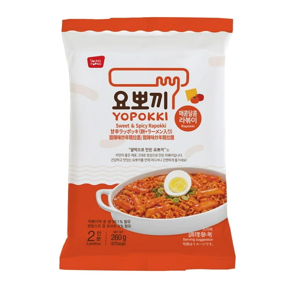 Yopokki Sweet and Spicy Noodle Bag 9.2 oz. Pack of 3