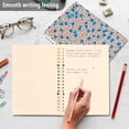 thumbnail image 4 of FORMRS 1-Subject Spiral Notebook 8" x 5" College Ruled 60 Refillable Sheet A5 Hard Cover, 2 Pack, Small Pink Flower, 4 of 7