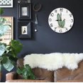 thumbnail image 3 of Eveokoki Wall Clock Succulent Plants Rustic Country Silent Non-Ticking 12 Inch Round Wood Clocks for Living Room Kitchen Bedroom Bathroom Office Home School Decor, 3 of 4
