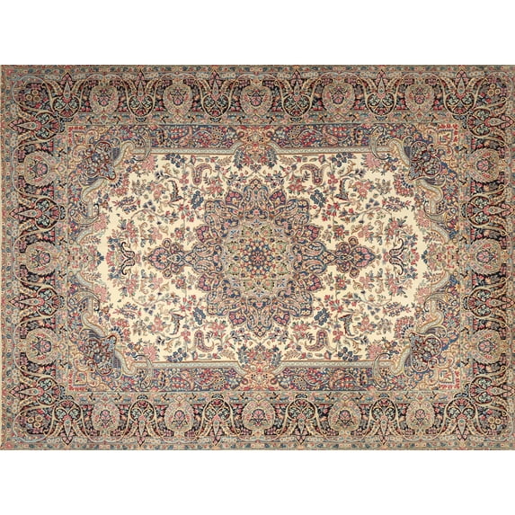 Ahgly Company Indoor Rectangle Traditional Chestnut Brown Medallion Area Rugs, 4' x 6'