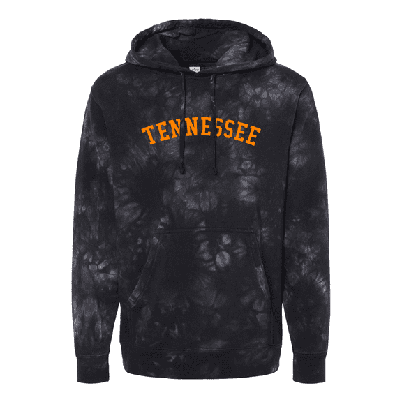 Trenz Shirt Company Mens Tennessee Tshirt TN Team Color Tie-Dye Hoodie-Black-xl