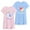 1# Mermaid/Pony, variant on DDSOL Girls Nightgown Mermaid and Pony Short Sleeves Sleep Dress 2-Pack Sleepwear Size 7