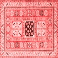 thumbnail image 1 of Ahgly Company Indoor Square Geometric Red Traditional Area Rugs, 6' Square, 1 of 4