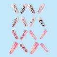 thumbnail image 2 of Fofosbeauty 24 pcs Coffin False Nails, Press-on Nails Designs 2023, Heart Grimace Pink, 2 of 3