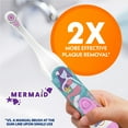 thumbnail image 5 of Mermaid Spinbrush Kids Electric Toothbrush, Battery-Powered, Soft Bristles, Ages 3+, 5 of 13