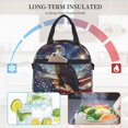 thumbnail image 4 of Honeii Night Sky Bald Eagle Print Lunch Box,Insulated Lunch Bag,Lunch Tote Bags,Leakproof Cooler Lunch Case for Travel Work Picnic, 4 of 7