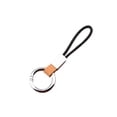 thumbnail image 1 of Jumpingount Llavero moderno hecho a mano a la moda Auto llavero Simple ligero cordón colgante hebilla hombres mujeres accesorios de fiesta Cinturones Marrón + Astilla Jumpingount AP013989-05, 1 of 1