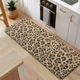 thumbnail image 5 of Brown and Black Leopard Print Kitchen Rug Mat,Kitchen Runner Rugs Non Skid Washable,Decorative Kitchen Floor Mats for Kitchen,Sink,Laundry,17"x47.2", 5 of 7