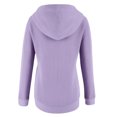 thumbnail image 5 of Karight Womens Oversized Hoodies Lightweight Button Collar Drawstring Cute Sweatshirts Fall Casual Comfy Pullover Hoodied, 5 of 6