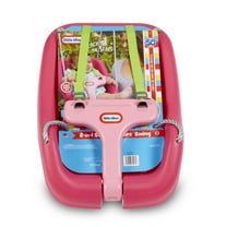 Little Tikes 2-in-1 Snug and Secure Swing, High Back Swing, Magenta