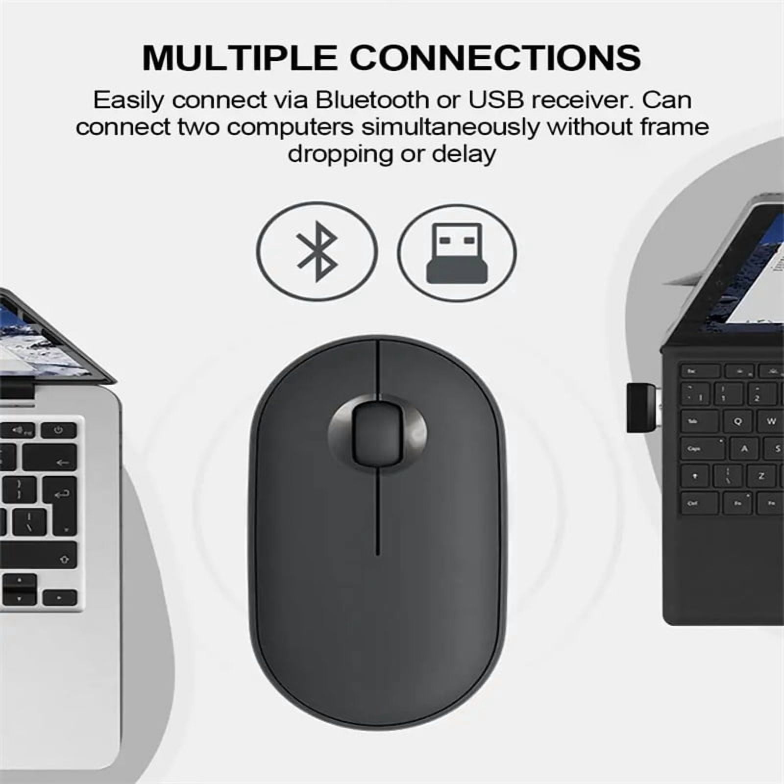 Mouse Rechargeable Bluetooth Wireless 2.4G Dual Mode Silent Computer Gaming Ergonomic Mouse for Macbook Pc Laptop Wireless Mice
