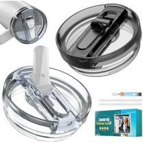 2 Pack 40oz Leak Proof Lid for Stanley, Detachable ProTour Flip Straw Lid for Stanley, No Spill 40 oz Tumbler Lids, BFA-FREE Cup Accessories$$Home Decor, Kitchen, & Other