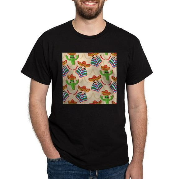 CafePress - Mexican Cactus T Shirt - Men's Classic Graphic Cotton T-Shirt