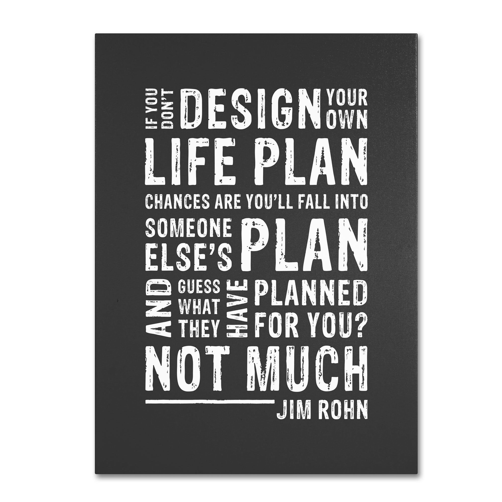Trademark Fine Art "Design Your Own Life" Canvas Art by Megan Romo
