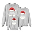thumbnail image 3 of QIUOMBBP Family Matching Christmas Sweatshirt Long Sleeve Crewneck Pullover Tops Xmas Cute Graphic Blouse Shirts Gray, 3 of 8