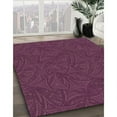 thumbnail image 3 of Ahgly Tapis Rond Lavable en Machine Intérieur Transitionnel Framboise Violet, 7 Pieds Rond, 3 of 7