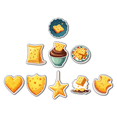 thumbnail image 1 of Aimant de Réfrigérateur Cheesy Aimant de Collation Aimant de Réfrigérateur Autocollant Magnétique de Biscuits Aimant Décoratif Délicieux pour Surface en Métal Tableau Blanc de Réfrigérateur, 1 of 5