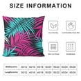 thumbnail image 6 of ARISTURING  Tropical Palm Leaves Jungle Pillow Covers Fall Pillow Cover Cushion Case for Bed Couch Sofa Holiday Farmhouse Decorative, Square, 2Pcs, 6 of 6