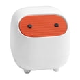 thumbnail image 1 of Small Trash Can with Lid for Home, Bedroom, Kitchen, Car, Office (White), 1 of 5