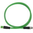 thumbnail image 1 of Cable de conexión M12 a RJ45 de 4 pines para aplicaciones Ethernet industriales, resistente al agua IP67., 1 of 14