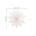 thumbnail image 2 of TABLZONE 2-Pack White Paper Snowflake Hanging Decorations, Foldable 3D Design for Holiday, Wedding, and Party Decor, 2 of 7