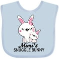 thumbnail image 3 of Inktastic Mimis Snuggle Bunny Easter Girls Baby Bib, 3 of 4