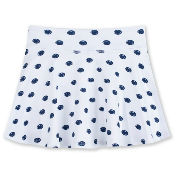 Girls Youth ZooZatz White Penn State Nittany Lions All-Over Print Tennis Skort