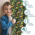 thumbnail image 3 of Blackout Kids Curtains,DarkGreen Cartoon Dinosaurs Eggs Pattern Childrens Insulated Curtains Set Of 2,Bedroom Essentials,Toddler Room Decor 52"x63", 3 of 5