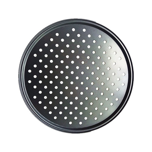 Acahhotxx Pizza Pan, 9/10/11/ Baking Pizza with Hole Carbon Steel Nonstick Kitchen Cooking