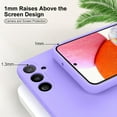 thumbnail image 2 of Slim Liquid Silicone Case for Galaxy A54, with Scratch-Resistant Microfiber Lining Anti-Slip and Shock Absorption Soft Silicone Protective Case for Samsung Galaxy A54 5G 2023 (Purple), 2 of 14