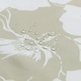 thumbnail image 2 of Graphic Floral Ivory Rose Beige Polyester Cream Waterproof Fabric Tan Printed Shower Curtain,Decorative Khaki Bathroom Curtains,72" W x 72" H, 2 of 6