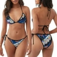 thumbnail image 3 of Balery Colorful Sushi Food Art Pijama Estampado Bikini de Dos Piezas para Mujer - Conjunto de Bikini Ajustable Sexy y Cómodo para Playa, 3 of 6