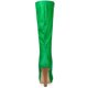 thumbnail image 4 of Botas de mujer Allegra K con plataforma y tacones gruesos hasta la rodilla Punta redonda Verde 42, 4 of 6