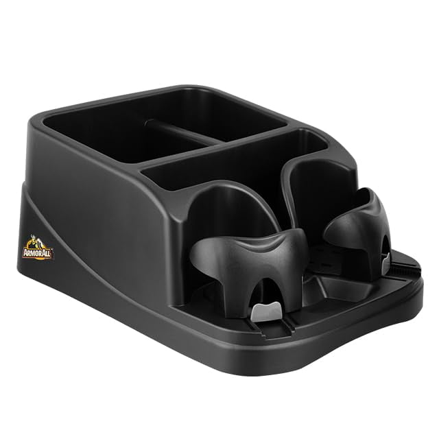 Organizador de consola para auto Armor All con 2 portavasos y 3 compartimentos