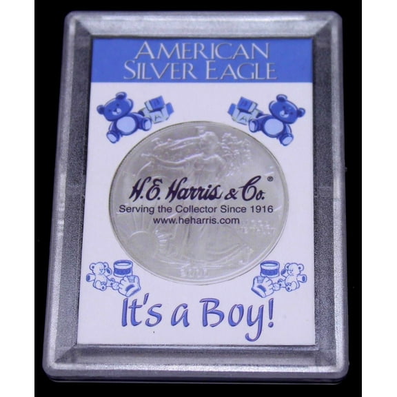 HE Harris ASE Frosty Case - It's a Boy!, 2x3 case no coin