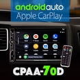 thumbnail image 2 of Power Acoustik D.Din 7" Touchscreen Android Auto Apple Car Play AM/FM/CD/BT, Stereo Display, 2 of 5