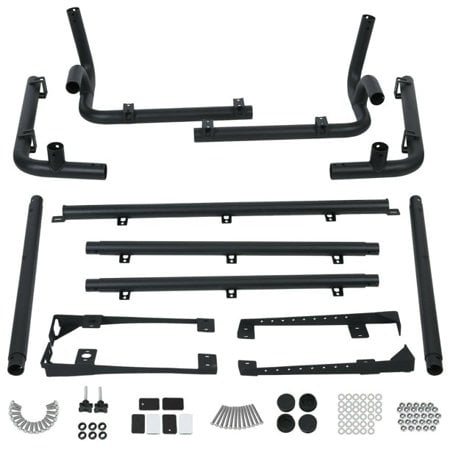 Kojem Roof Rack Kit with Cross Bar for 2007-2010 Jeep Wrangler JK 2-Door Hardtop