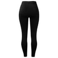thumbnail image 6 of Women's Lace Panel High Waisted Yoga Pants, Soft Stretchy Leggings with Tummy Control, Comfortable Casual Workout Pants for Yoga, Exercise and Daily Wear Black L, 6 of 7