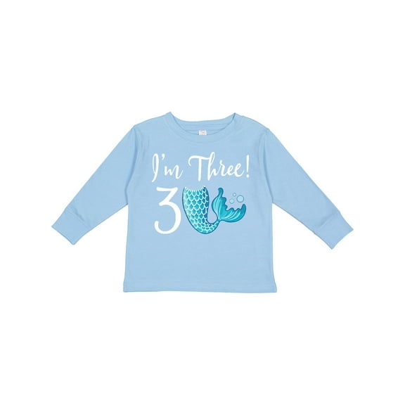 Inktastic 3rd Birthday Mermaid Party Girls Long Sleeve Toddler T-Shirt