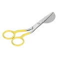 thumbnail image 1 of Duckbill Applique Scissors, Plastic Handle Multipurpose 6 Inch Stainless Steel Blades Duckbill Scissors  for Embroidery for Cutting Clothes Lake Blue,Roseate,Yellow,Black, 1 of 7