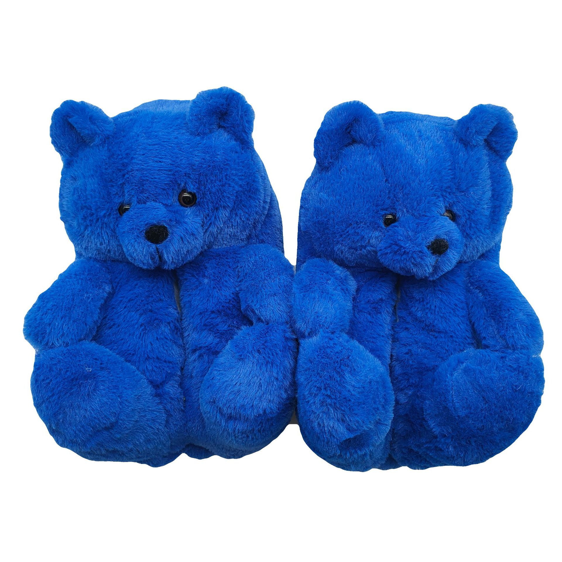 thick blue teddy bear