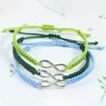 thumbnail image 3 of HOOUN 2Pcs Number Eight Lucky Handmade Woven Bracelet Lovers Friendship Gift Bracelets-4-2PCS, 3 of 9