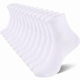 thumbnail image 6 of 5 Pairs/10 Pairs/20 Pairs Men's/Women's Casual Socks,Home Socks, Couple Socks. Available In Black And White.Ribbed Knit, Comfortable Fit, Suitable For All Seasons.Tubesocks Great To Match Shorts,, 6 of 6