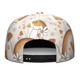 thumbnail image 4 of Whimsical Mushroom Baseball Cap - Flat Brim Snapback Hat for Men & Women - Fairy Tale Mushroom Design Urban Hat, 4 of 5