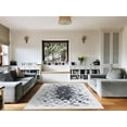 thumbnail image 2 of Couristan Prairie Hygee Blocks Coal-Ice Caps Printed Faux Cowhide Area Rug&nbsp;, 2 of 4