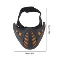 thumbnail image 2 of Halloween Cosplay Máscara LED Transpirable Luminosa Media máscara facial Batería desmontable, 2 of 8