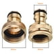 thumbnail image 3 of 3 uds conector de grifo de manguera de latón 1/ 2 pulgadas 3/ 4 pulgadas adaptador de manguera para jardín adaptador de conector de grifo de tubo de rosca, 3 of 7