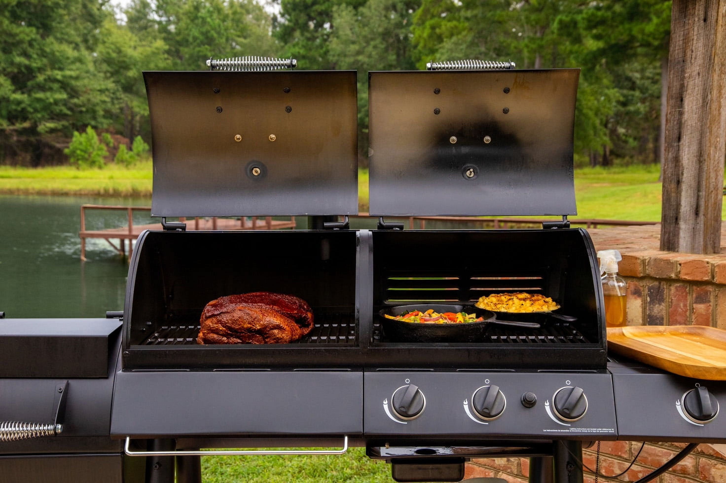 Oklahoma Joe s Longhorn Combo Charcoal Gas Smoker Grill